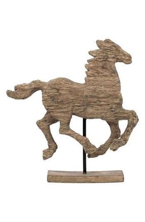 A & B Home Defiance Spirited Horse Accent Decor in Brown at Nordstrom Rack