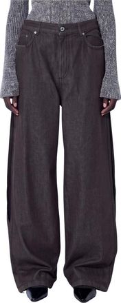 Sportmax Beati Denim Palazzo Trousers - Jeans - Mujer - Marr&oacute;n - W27