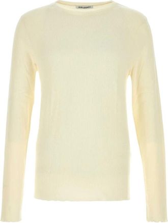 Our Legacy Elongated Longsleeve - Heren - Ronde hals truien - Geel - M - Katoen - Truien & Vesten