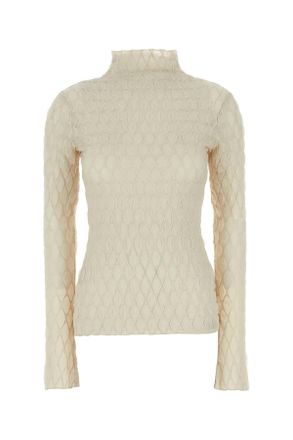 C & M Camilla and Marc Ivory Stretch Polyester Sissil Top