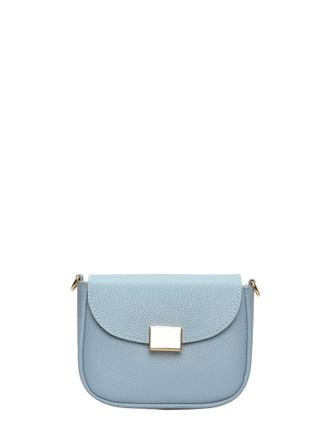 Anna Luchini Turquoise Rundleer Tas
