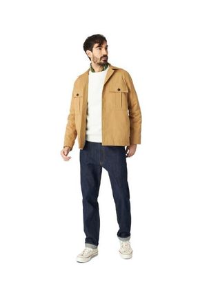 Fortela Cotton Twill Overshirt in Camel at Nordstrom, Size 52 Eu