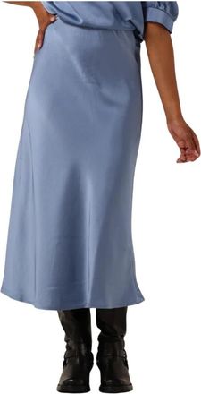 Neo Noir Bovary Rok - Dames - Midirokken - Blauw - S - Polyester - Rokken