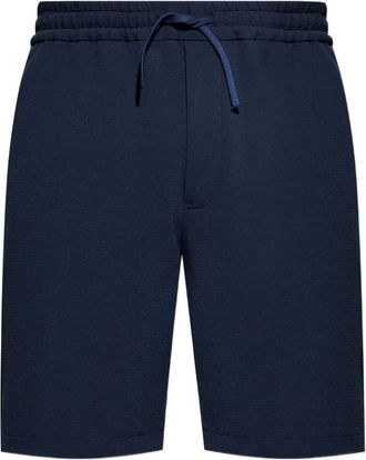 Emporio Armani Shorts con vita elasticizzata - Blu