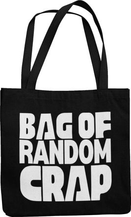 Generic Bag Of Random Crap - Funny Tote Shopper Bag (Black)