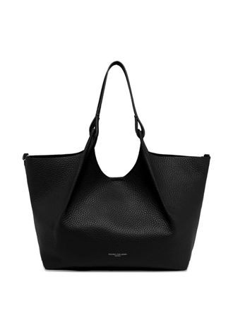 Gianni Chiarini Dua maxi-grain leather shoulder bag - Black
