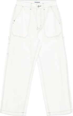 Chocoolate Jeans workwear a gamba ampia - Bianco