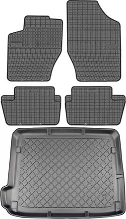 OEM Juego De Alfombrillas De Goma Para Coche Y Alfombrilla Para Maletero Para Citro&euml;n C4 Ii Hatchback (10/2010-03/2018)