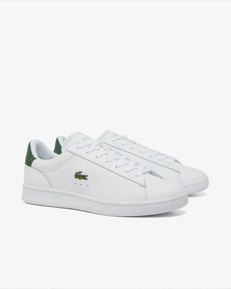 Lacoste Carnaby Platform Mens Trainers - White/Green Leather - Size UK 9