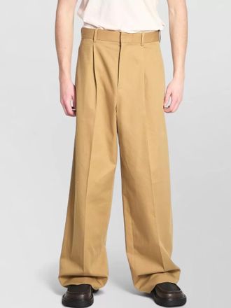 Loewe tailored wide leg cotton gabardine trousers