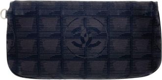Chanel New Travel Line Jacquard Pouch (Pre-Owned)