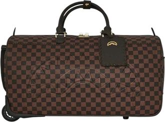 Sprayground Cabin Bags, male, Multicolor, Size: ONE SIZE Core Emboss Check Wheely Duffle