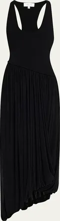 Ronny Kobo Meyer Racerback Knit High-Low Maxi Dress