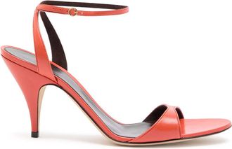 The Row The Row Vika Ankle Strap 80 Leather Sandals - Orange - 41 (IT41 / UK8)