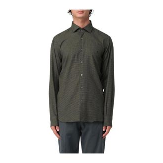 Brooksfield Casual Shirts, male, Green, Size: XL Patterned Casual Shirt