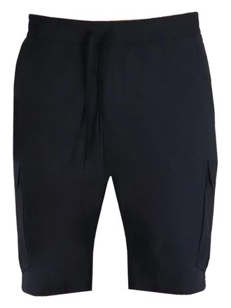BOSS logo-embroidered shorts - men - Polyester - 3XL - Blue