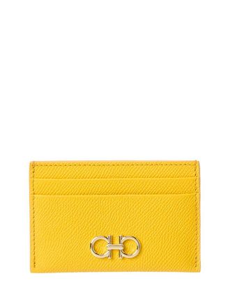 Ferragamo Ferragamo Gancini Leather Card Holder
