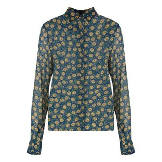 Aspesi Shirts, female, Multicolor, Size: XS Printed Viscose Shirt