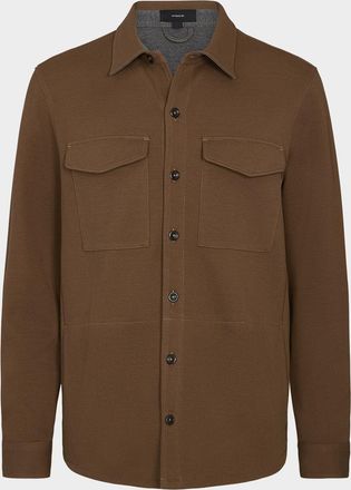 Vince Mens Solid 4-Pocket Shirt Jacket