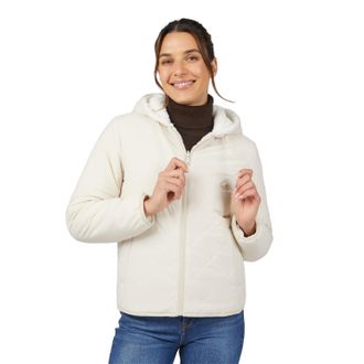 Free Country Womens Hooded Cirrus Quilted Reversible Jacket