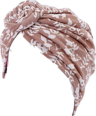 Generic Chemo Headwear Soft Turban Beanie Hat Scarf Head Wraps Head Cover Alopecia Bamboo Bonnet Headscarf (Nude Pattern)