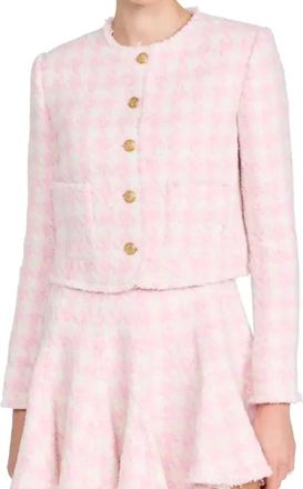 LoveShackFancy Antoine Jacket In Rose Quartz