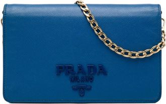 Prada Pre-owned Prada Saffiano Lux Monochrome Wallet on Chain Ladies B3FPONK4UFNFRQHO
