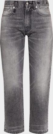R13 Romeo Straight Cropped Jeans