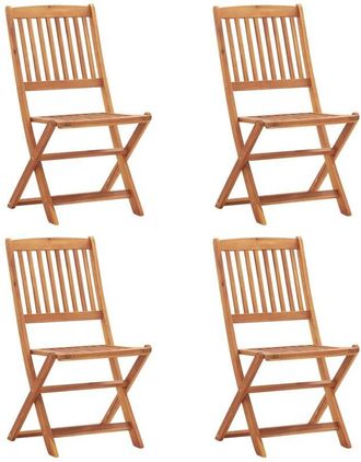 vidaXL Silla Marr&oacute;n Madera De Acacia Vidaxl