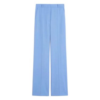 Max Mara Wide Trousers, female, Blue, Size: 2XS Quasar Trousers