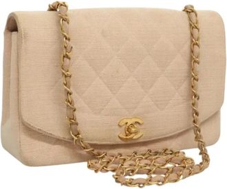 Chanel Pre-owned Vintage Schoudertas - Dames - Vintage Schoudertas - Beige - ONE Size - Vintage