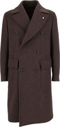 Lubiam Drop S Jacket - Coats - Hombre - Marr&oacute;n - 2XL