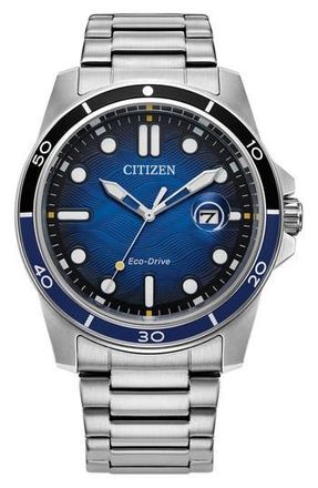 Citizen Eco-Drive Water Resistant Bracelet Watch, 40mm in Silver at Nordstrom Rack