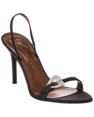 Giuseppe Zanotti Clandestino 90 Canvas Slingback Sandal