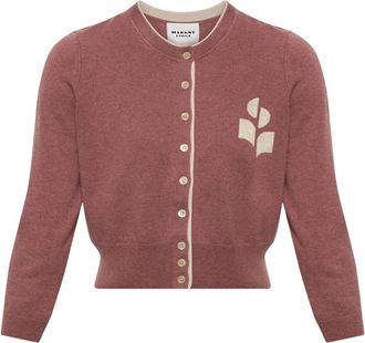 Isabel Marant Lona Cardigan - Dames - Vesten - Roze - XS - Katoen - Truien & Vesten