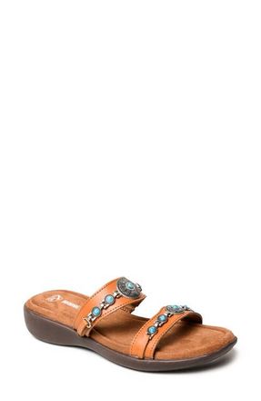 Minnetonka Brenn Slide Sandal in Cognac at Nordstrom, Size 10