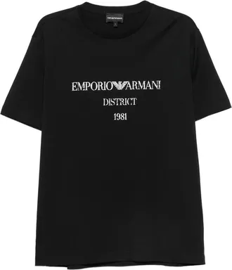 Emporio Armani Logo-print Crew-neck T-shirt