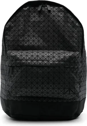 Bao Bao Issey Miyake Daypack geometric-panelled backpack - unisex - Cotton/Polyurethane/Nylon/Polyester/Calf Leather - OS - Black