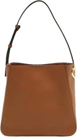 Valentino Pre-owned Shoulder Bags, female, Brown, Size: ONE SIZE Pre-owned VLogo Bucket Bag