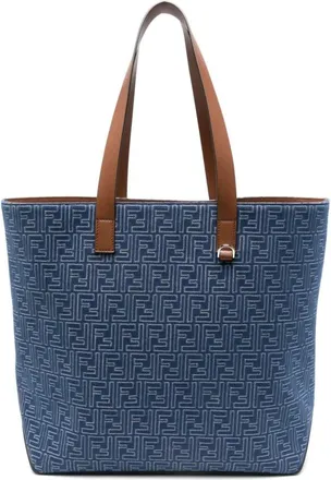 Fendi Dames, Tassen, Blauw, Maat: ONE Size Denim