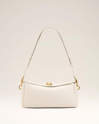 Ami White Cow Leather Carrousel Bag White - OS - Unisex