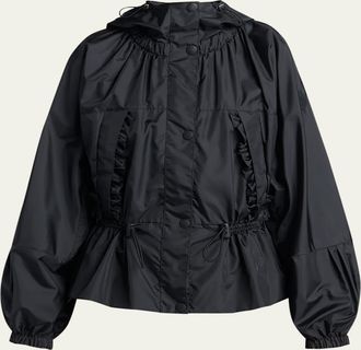 Moncler Imaginaire Canvas Short Parka