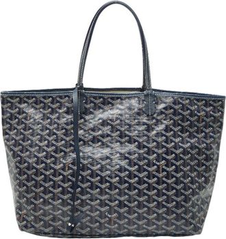 Goyard Navy Pvc Leather Pouch Shoulder Bag Tote Bag (Pre-Owned)