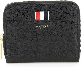 Thom Browne Portefeuilles en Kaarthouders - Dames - Portefeuilles - Zwart - ONE Size - Leer - Accessoires
