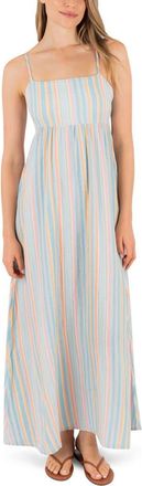 Hurley Avalon Cotton Maxi Dress in Blue Multi at Nordstrom, Size X-Large