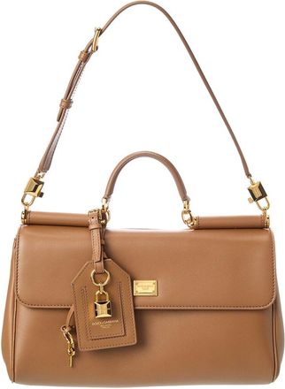 Dolce & Gabbana My Sicily Leather Satchel