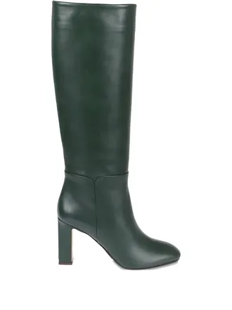 Aquazzura 85mm Sellier leather knee-high boots - Green
