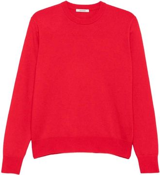 Entire studios Entire Studios - Gebreide trui met ronde hals - Dames - Truien - Rood - Maat: M/L Wol