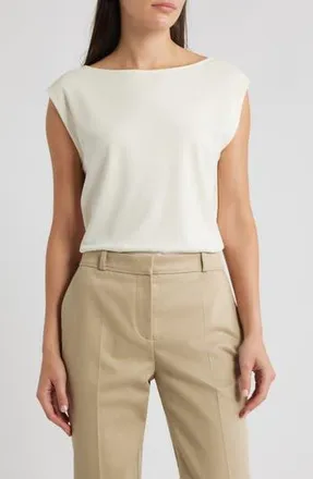 BOSS Ecreta Cotton Shell in Open Wht at Nordstrom Rack, Size X-Small