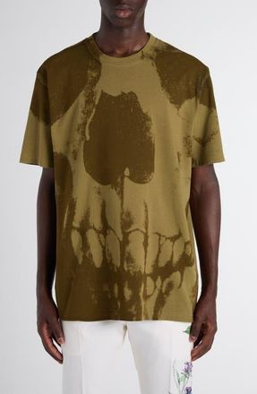 Alexander McQueen Exploded Skull Graphic T-Shirt in Olive/Olive at Nordstrom, Size Xx-Large